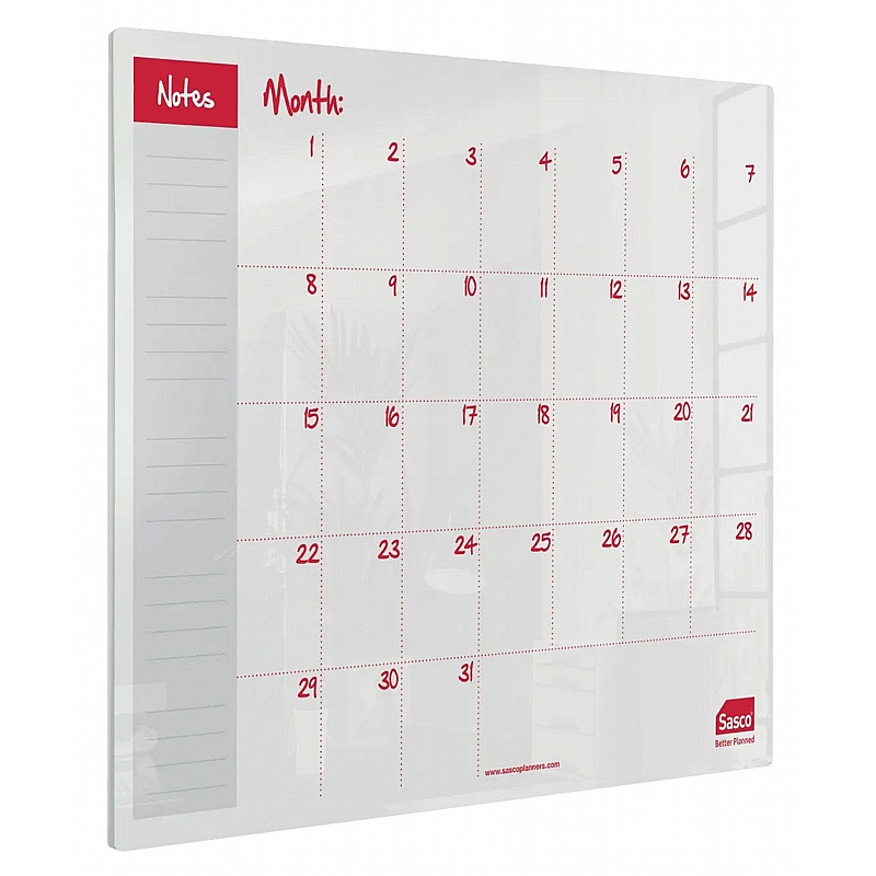 Sasco Semi Opaque Acrylic Desktop Monthly Planners - Display Equipment