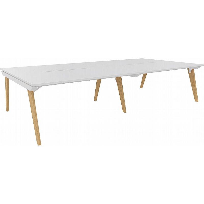 Tract 4 Person Rectangular Back to Back Bench Desks - Office Desks