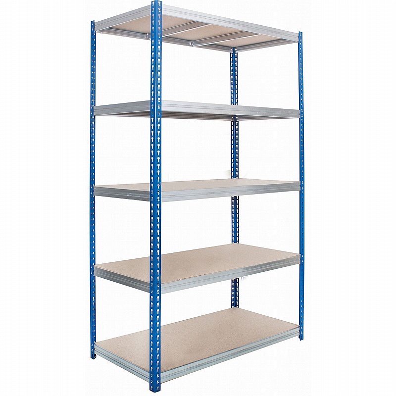 Kwikrack 5 Tier Heavy Duty Wide Boltless Racking - Office Storage