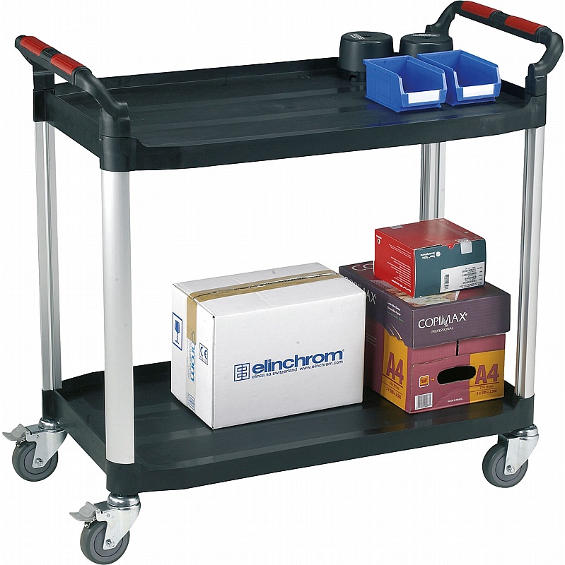 Input Rack Trolley 2 Level Loadtek 2 Shelf Office Trolleys from our Office Trucks & Trolleys range.
