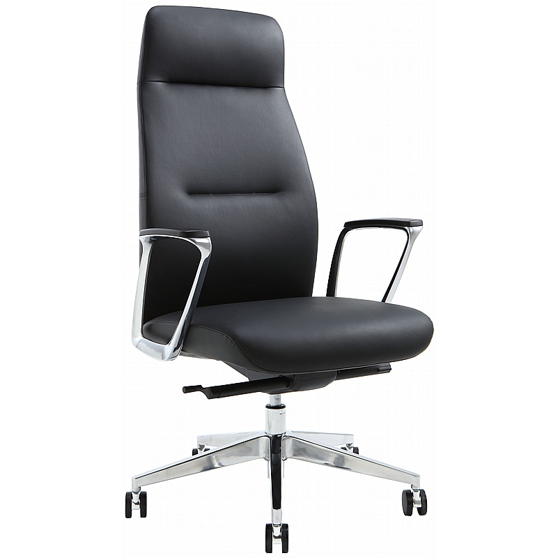 Noble Luxury High Back Top Grain Leather Executive Office Chair - Office Chairs