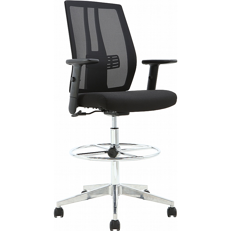 Professional Mesh Back Draughtsmans Chair - Office Chairs