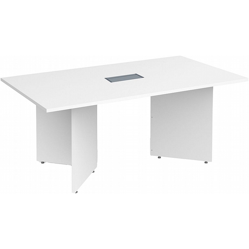 Spectra Arrowhead Rectangular Meeting and Boardroom Tables with Power - Meeting Room