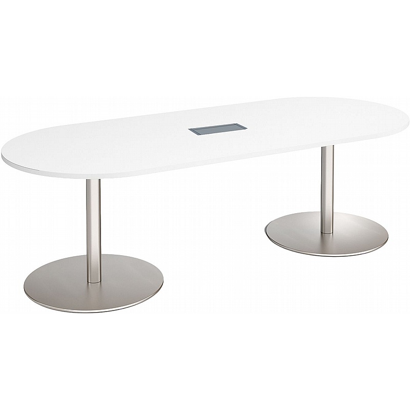 Eternal D-End Meeting and Boardroom Tables with Power - Meeting Room