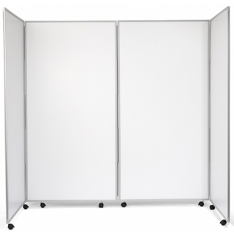 Division Wipeable Mobile Folding Privacy Booth - Office Accessories