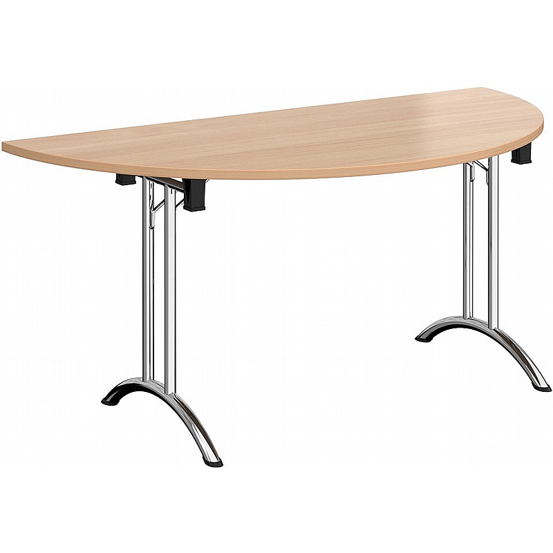 Upsilon Deluxe Folding Semi-Circular Conference and Boardroom Tables - Meeting Room