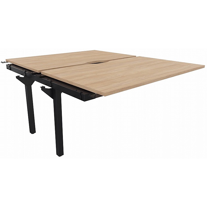 Systm Rectangular Back to Back Bench Extension Desks - Office Desks