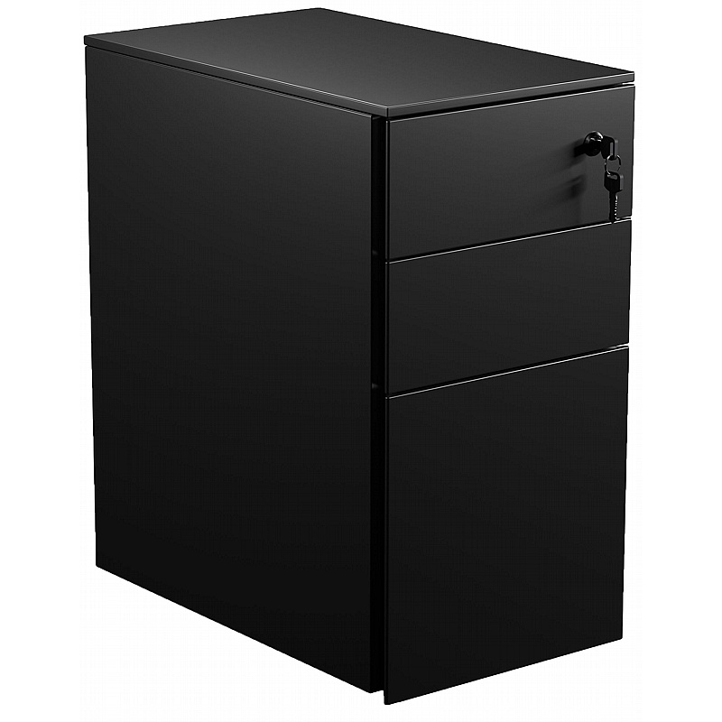 Cube Narrow Under Desk Steel Mobile Pedestals - Office Storage