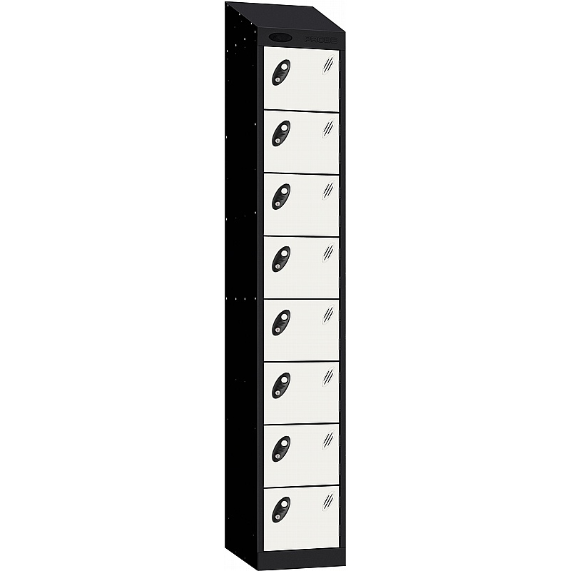 Stellar Probe Antibacterial Sloping Top 8 Compartment Lockers with Cam Lock - Office Storage