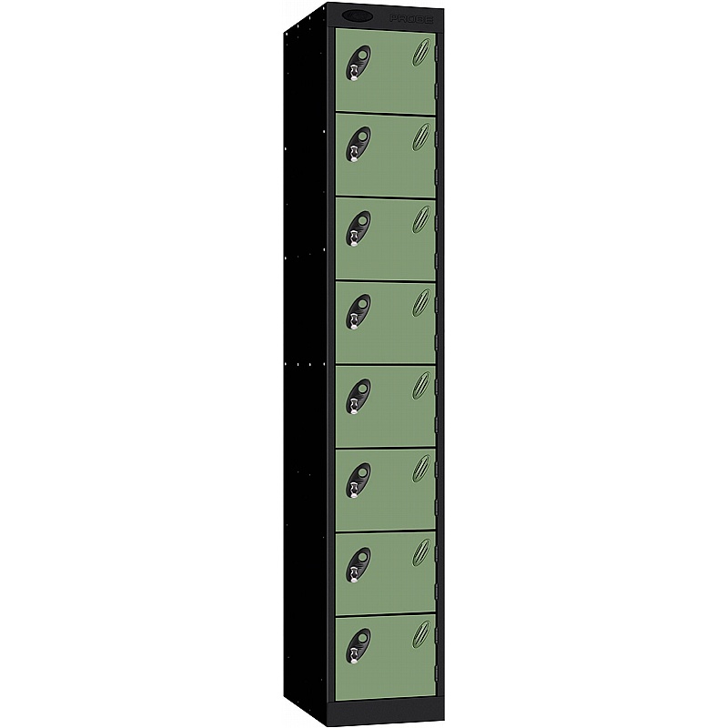 Stellar Probe Equinox Antibacterial 8 Compartment Lockers with Hasp and Staple Lock - Office Storage