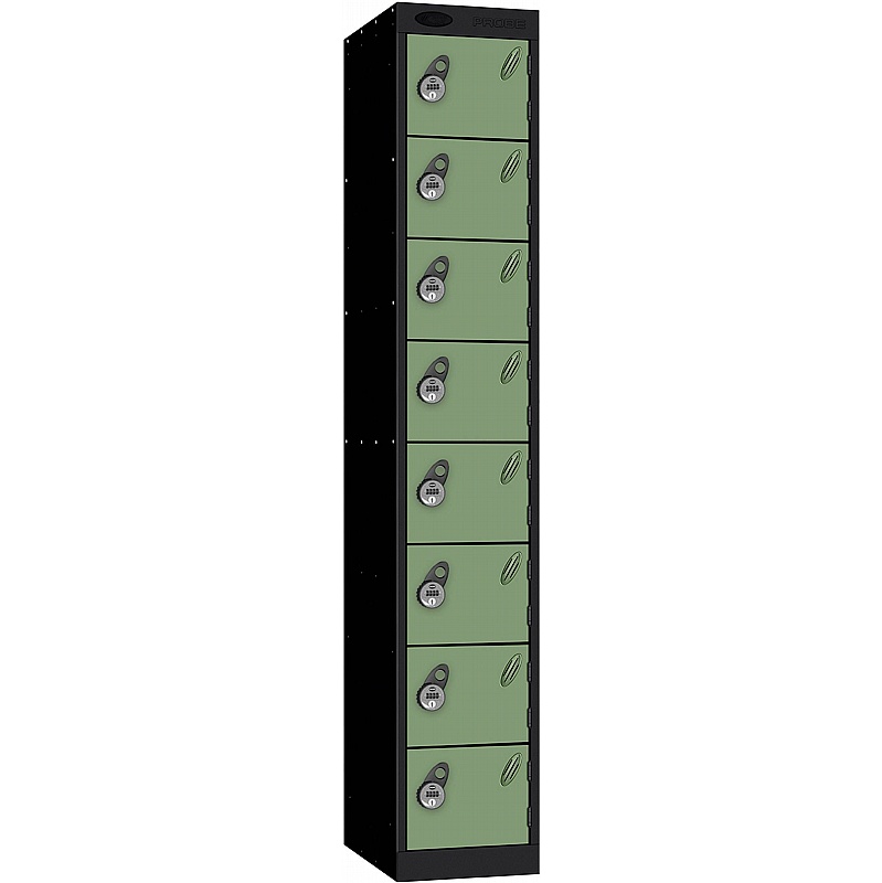 Stellar Probe Equinox Antibacterial 8 Compartment Lockers with Manual Combination Lock - Office Storage