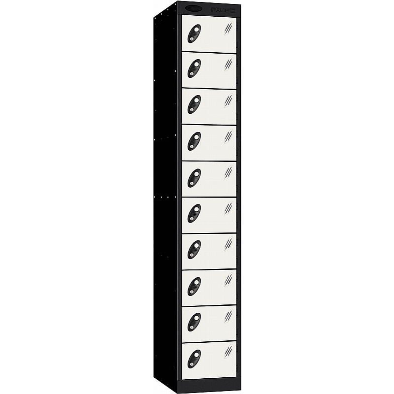 Stellar Probe Antibacterial 10 Compartment Lockers with Cam Lock - Office Storage