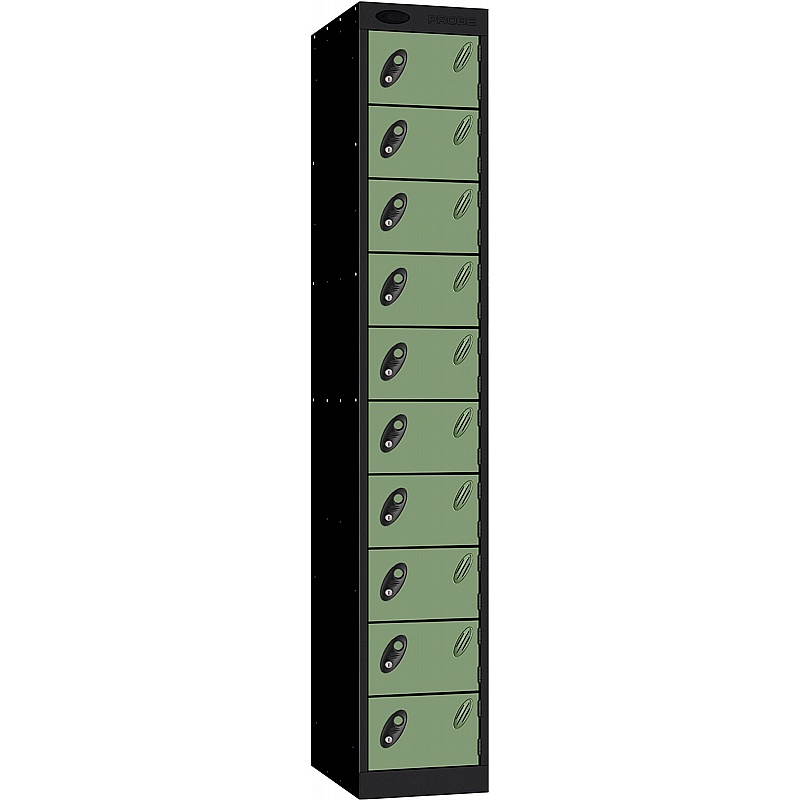 Stellar Probe Equinox Antibacterial 10 Compartment Lockers with Cam Lock - Office Storage
