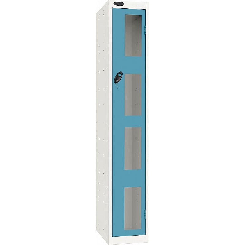 Stellar Probe Equinox Antibacterial Anti-Theft Vision Lockers with Coin Return Lock - Office Storage
