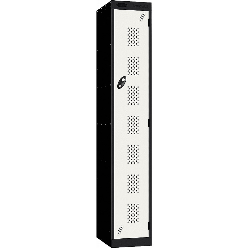 Stellar Probe Antibacterial Perforated Door Lockers with Cam Lock - Office Storage
