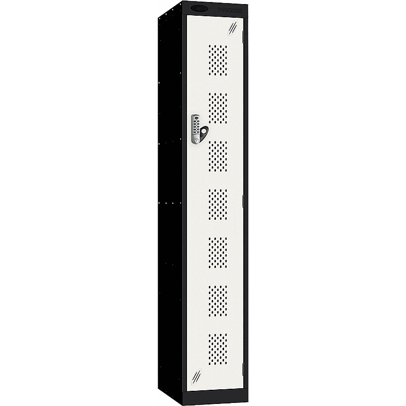 Stellar Probe Antibacterial Perforated Door Lockers with Digital Combination Lock - Office Storage