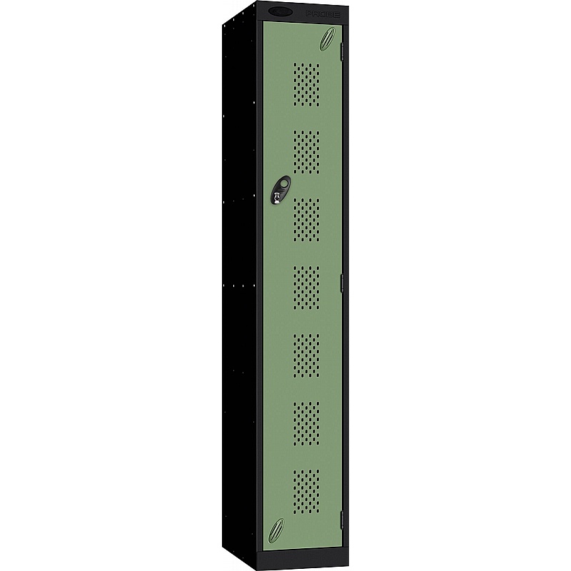 Stellar Probe Equinox Antibacterial Perforated Door Lockers with Hasp and Staple Lock - Office Storage