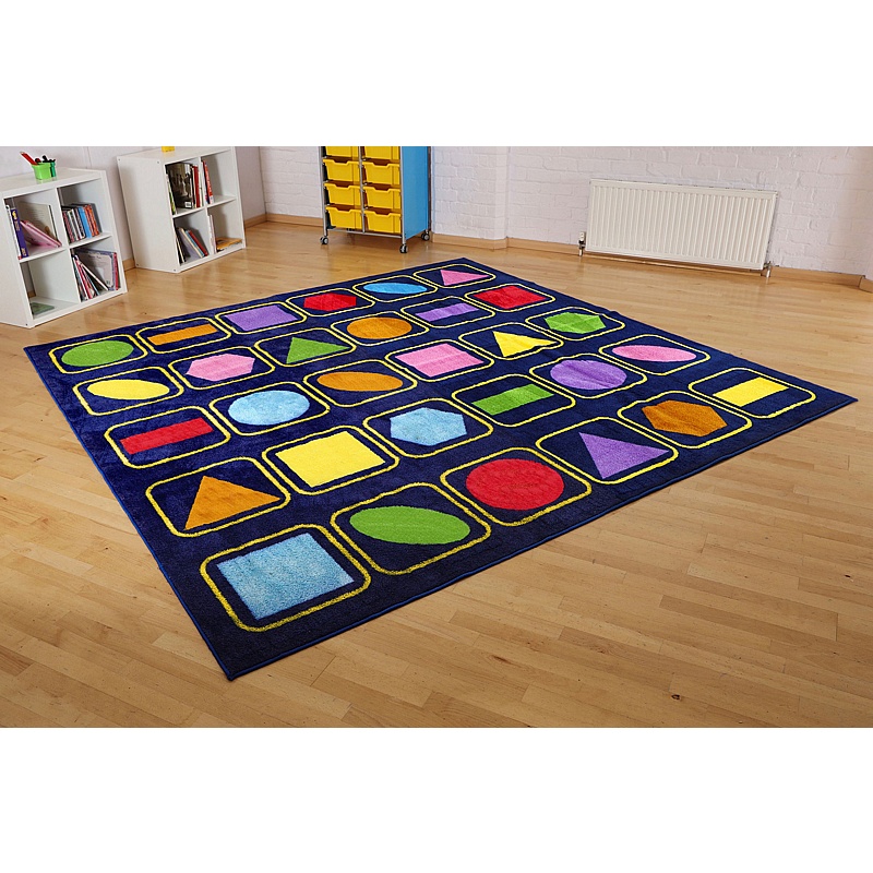 KinderColour Geometric Shapes Placement Carpet - School Furniture