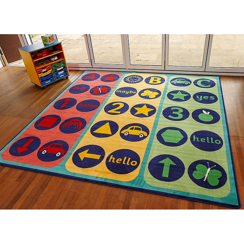 Kinder Yes No Maybe Placement Carpet - School Furniture