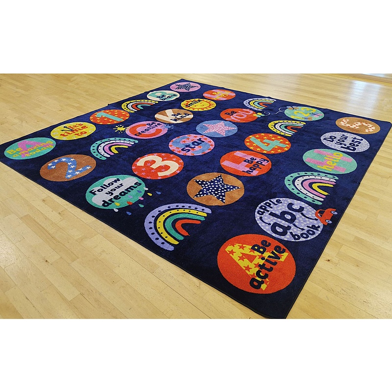 KinderColour Positivity Wellbeing Placement Carpet - School Furniture