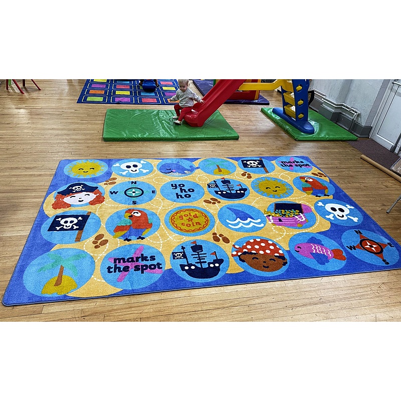 Kinder Pirate Placement Carpet - School Furniture