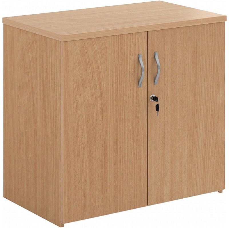 Contract Plus Desk High Double Door Office Cupboards - Office Storage
