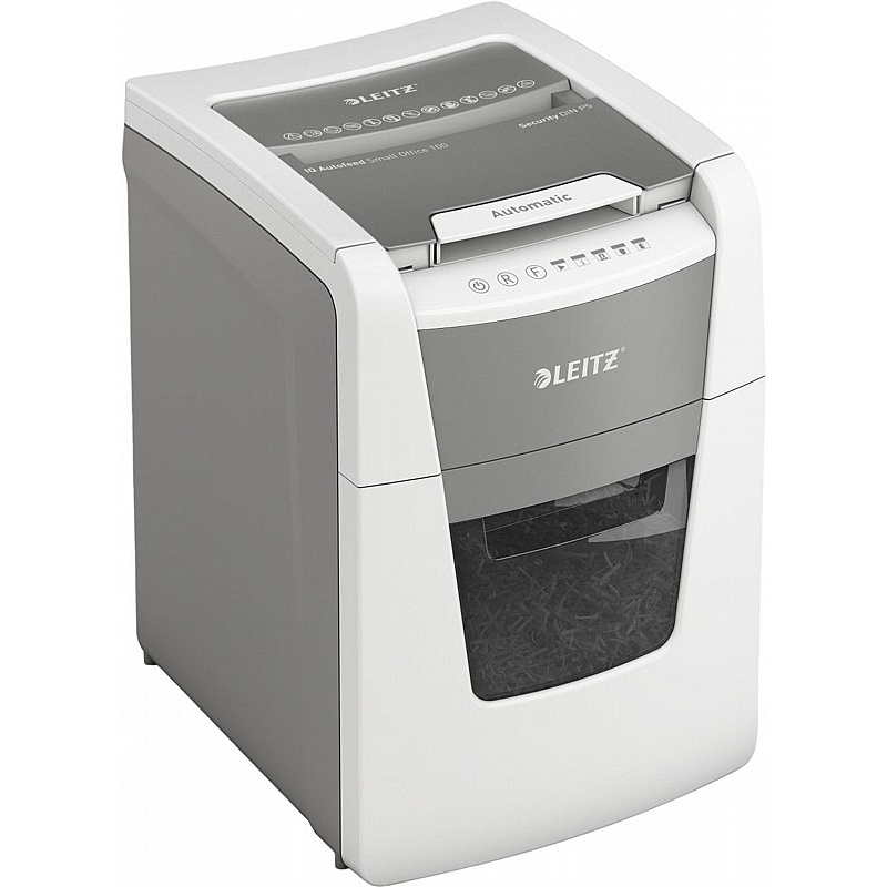 Leitz IQ-P5 Small Office Autofeed Micro Paper Shredder - Office Accessories