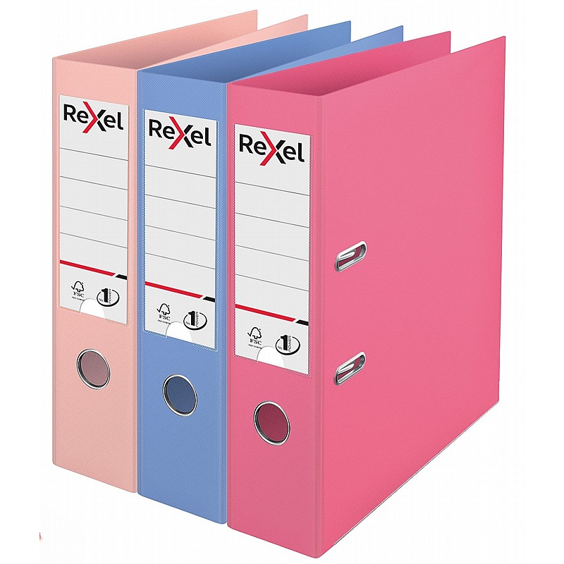 Rexel Solea A4 Polypropylene Lever Arch Files - Pack of 3 - Office Accessories