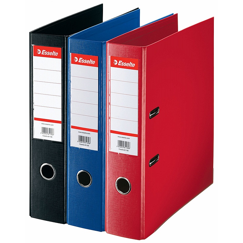 Esselte A4 Polypropylene Lever Arch Files - Pack of 3 - Office Accessories