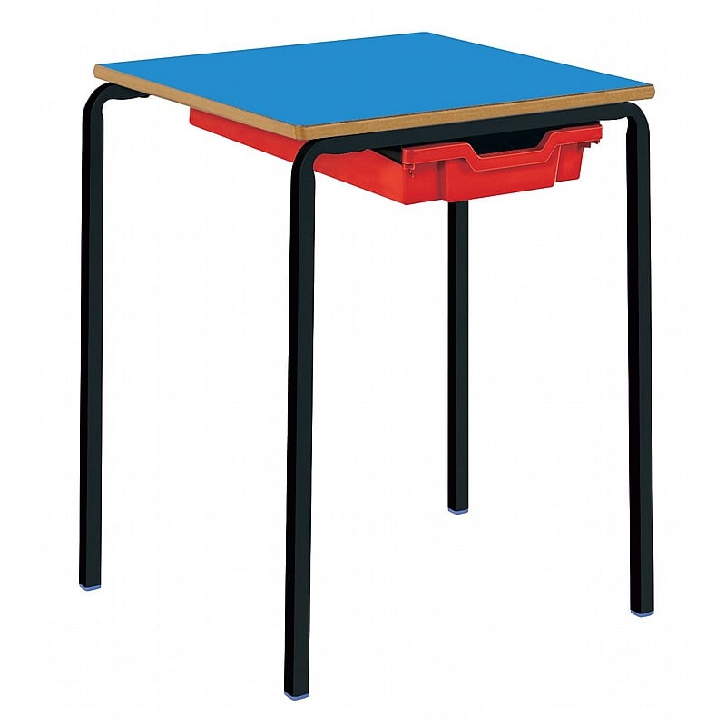 Alumni Crush Bent Square School Tables with Tray - School Furniture