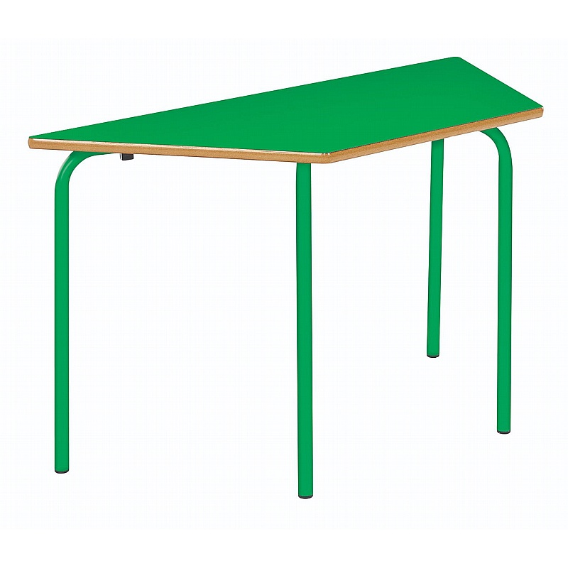 Alumni Bright Crush Bent Trapezoidal Nursery Tables - School Furniture