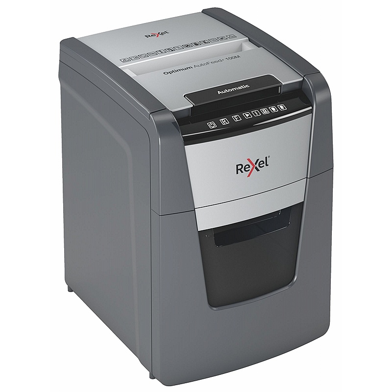 Rexel Optimum 100M Autofeed Plus Automatic Micro Cut Paper Shredder - Office Accessories