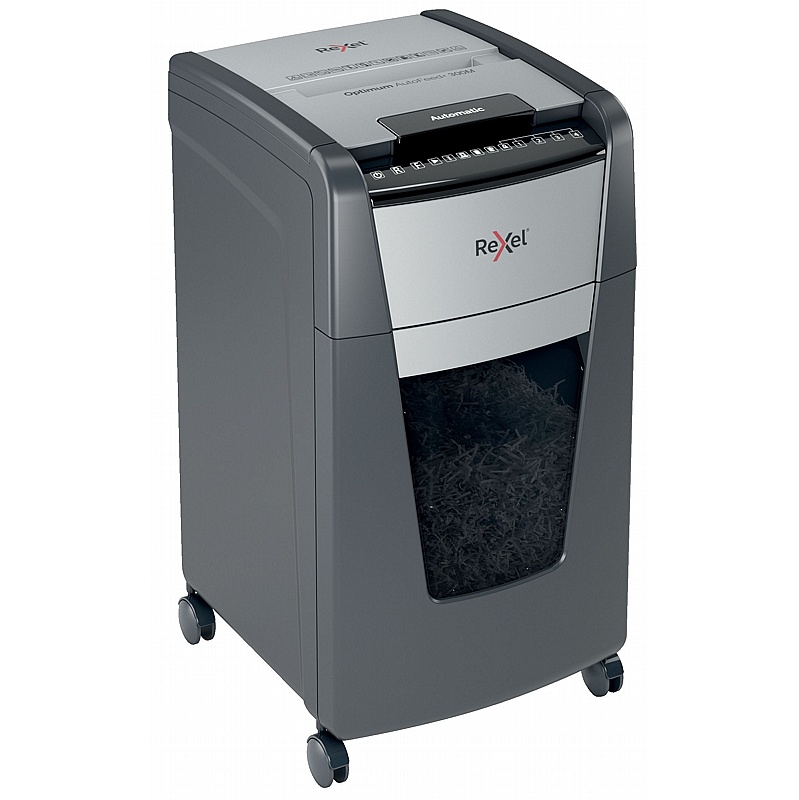 Rexel Optimum 300M Autofeed Plus Automatic Micro Cut Paper Shredder - Office Accessories