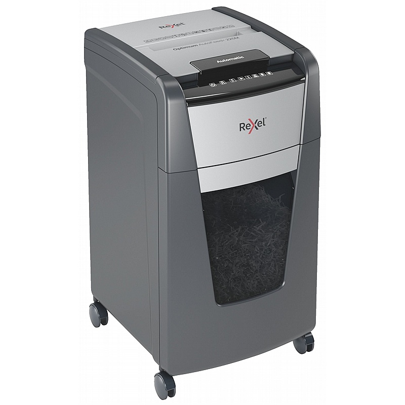 Rexel Optimum 225M Autofeed Plus Automatic Micro Cut Paper Shredder - Office Accessories