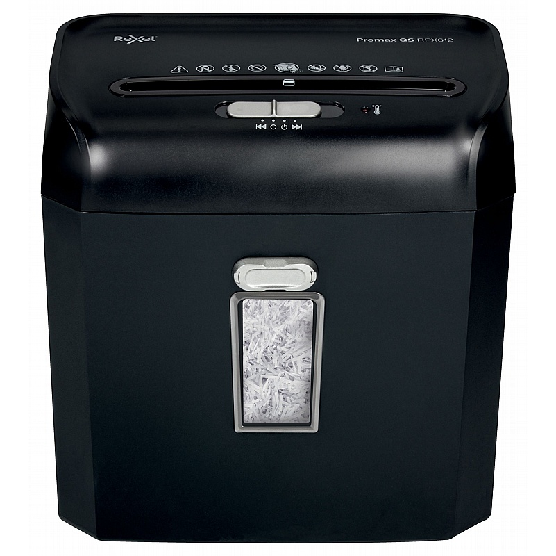 Rexel ProMax QS RPX612 Cross Cut Paper Shredder - Office Accessories