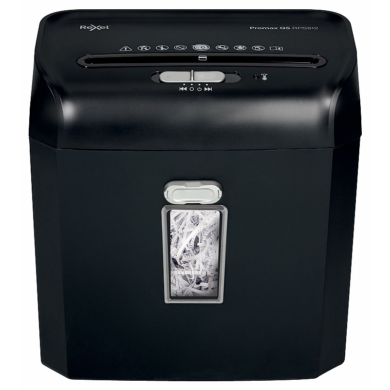 Rexel ProMax QS RPS812 Strip Cut Paper Shredder - Office Accessories