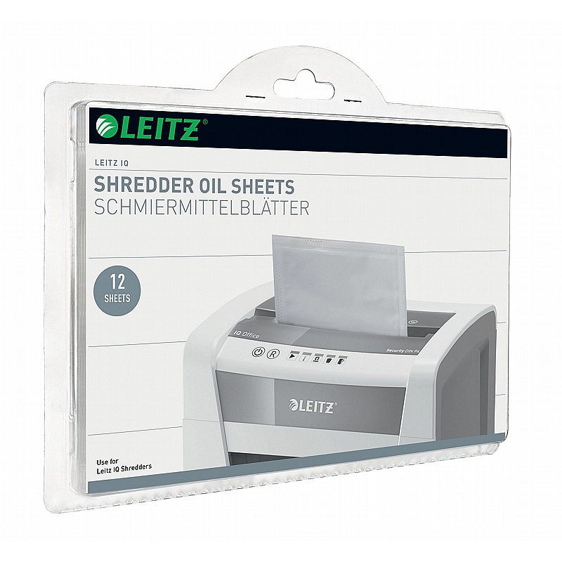 Leitz IQ Oil Sheets for Paper Shredders - Office Accessories