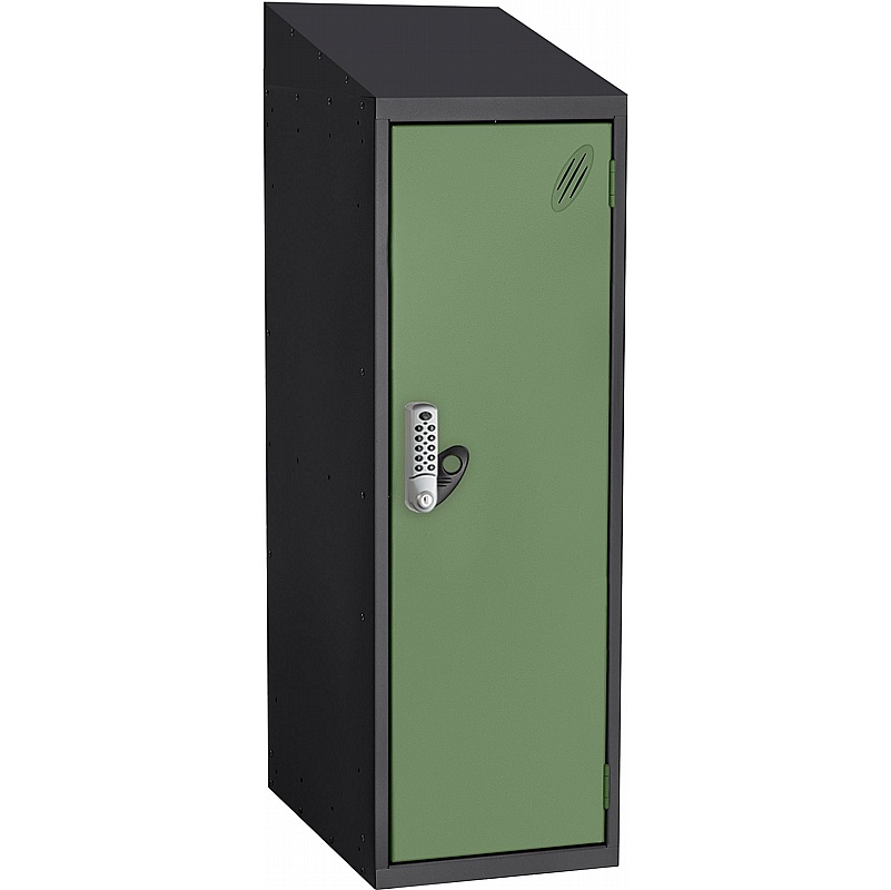 Stellar Probe Equinox Antibacterial Sloping Top Half Height Lockers with Digital Combination Lock - School Furniture