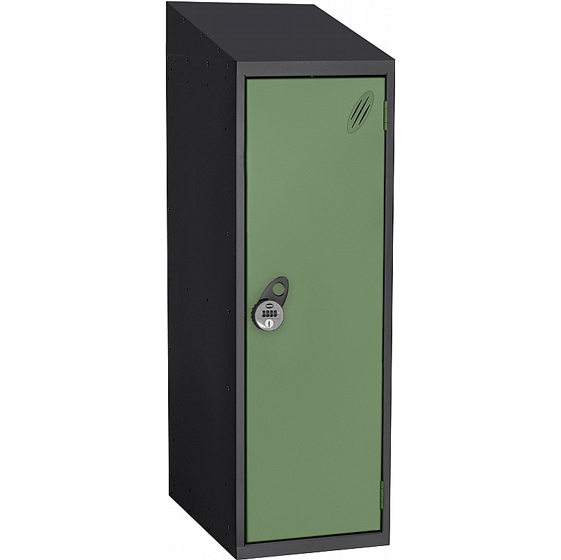 Stellar Probe Equinox Antibacterial Sloping Top Half Height Lockers with Manual Combination Lock - School Furniture