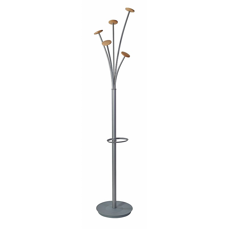 Festival Woody Silver Office Coat Stands - Office Accessories