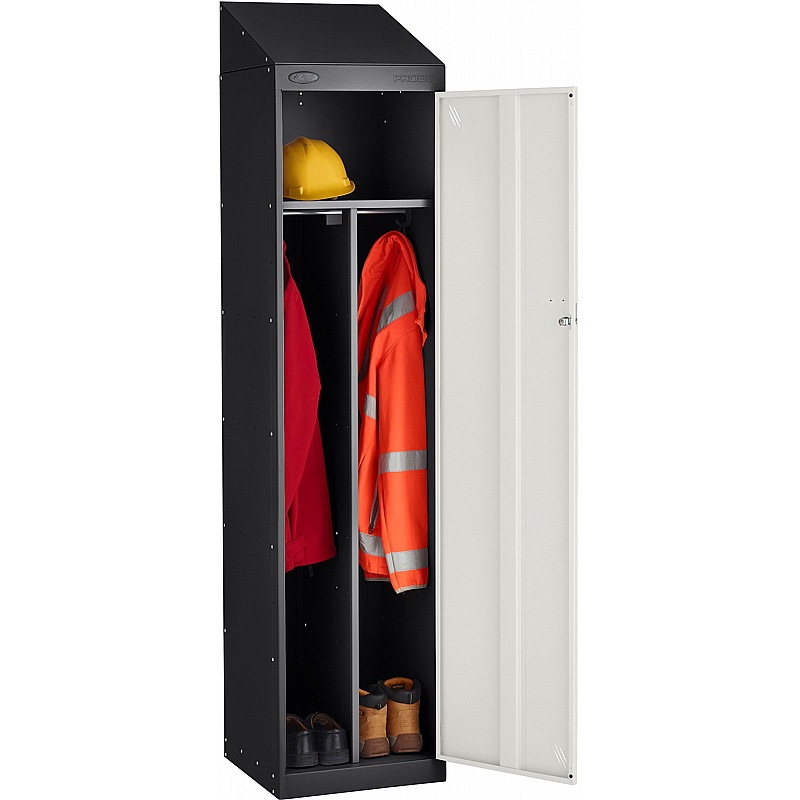 Stellar Probe Antibacterial Sloping Top Clean & Dirty Lockers with Cam Lock - Office Storage