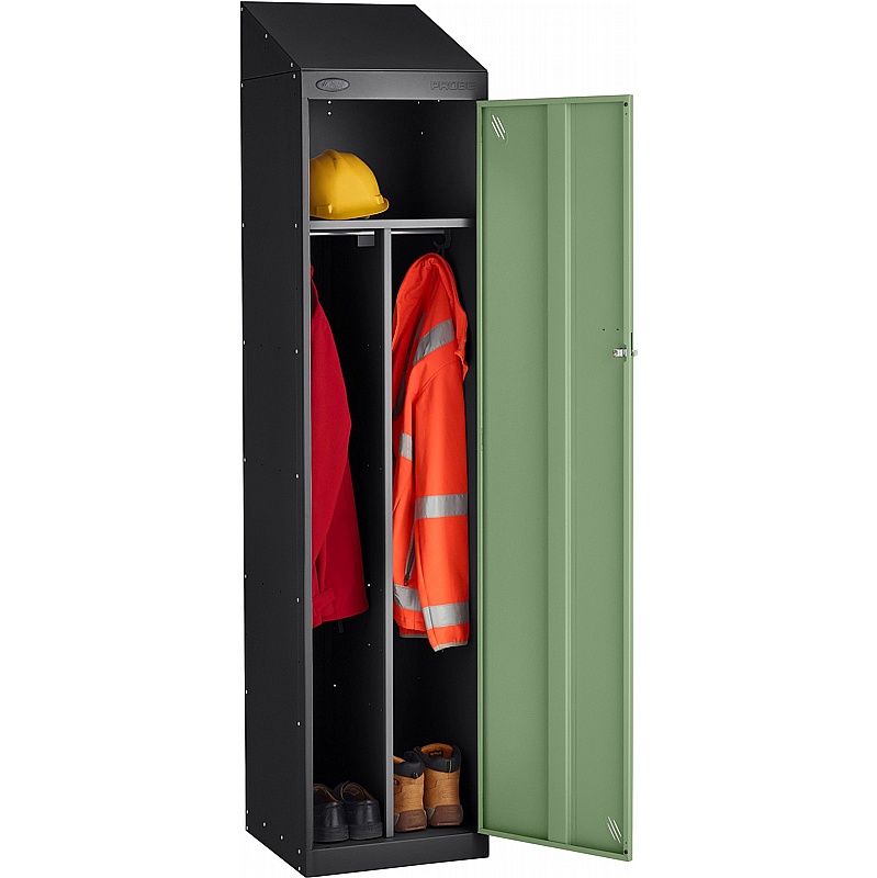 Stellar Probe Equinox Antibacterial Sloping Top Clean & Dirty Lockers with Cam Lock - Office Storage