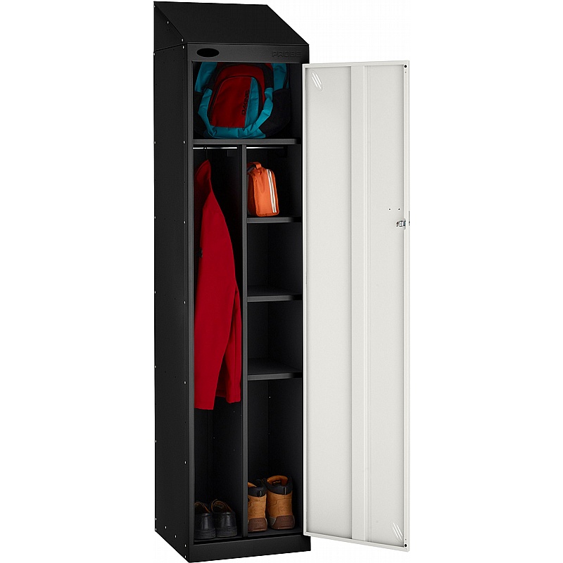 Stellar Probe Antibacterial Sloping Top Uniform Lockers with Cam Lock - Office Storage