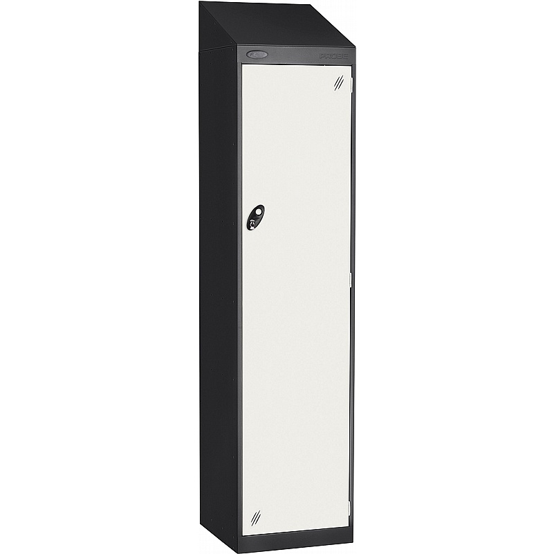 Stellar Probe Antibacterial Sloping Top Uniform Lockers with Hasp and Staple Lock - Office Storage