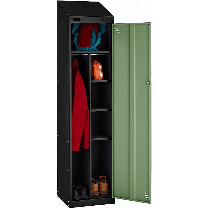 Stellar Probe Equinox Antibacterial Sloping Top Uniform Lockers with Cam Lock - Office Storage