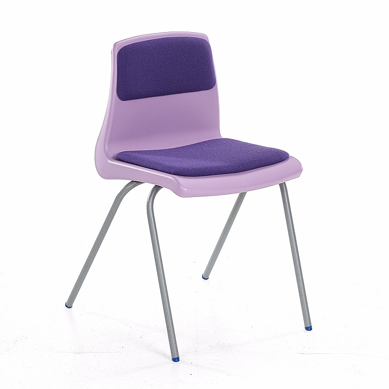 NP Upholstered Ergonomic Poly Stacking School Chairs - School Furniture