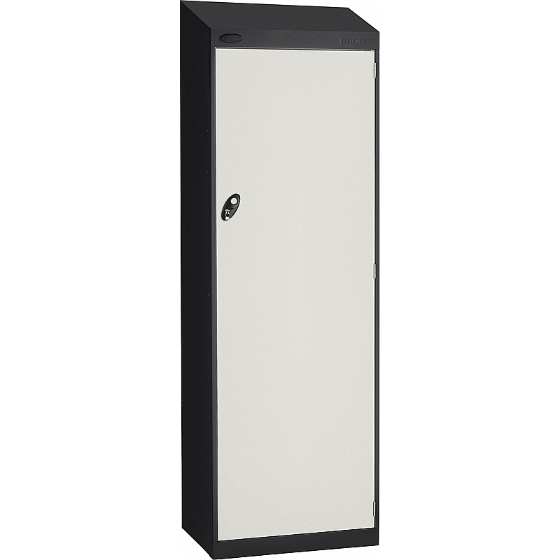 Stellar Probe Antibacterial Sloping Top Hi-Capacity Lockers with Hasp and Staple Lock - Office Storage