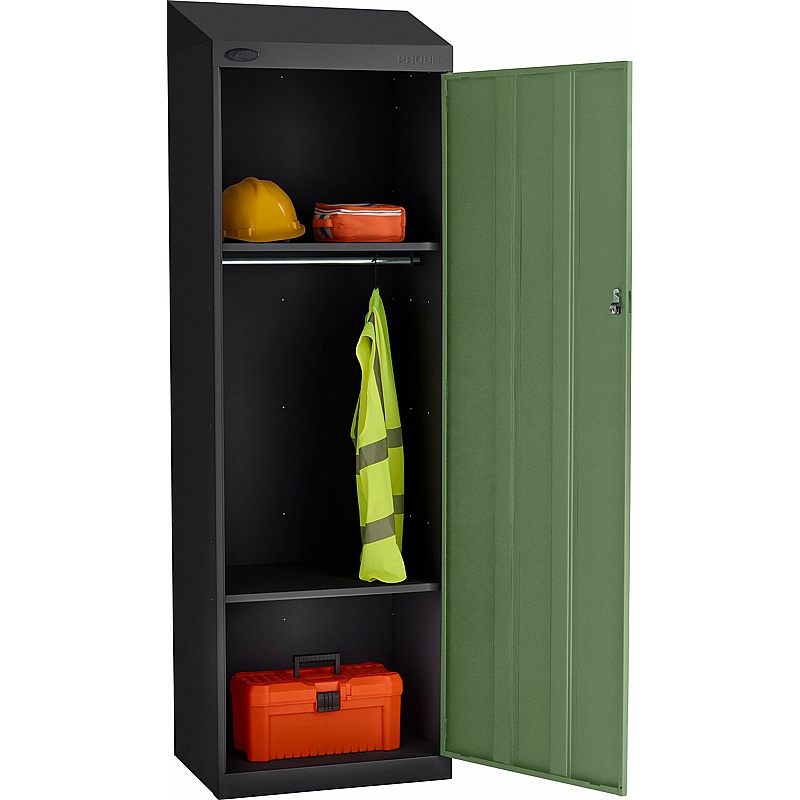 Stellar Probe Equinox Antibacterial Sloping Top Hi-Capacity Lockers with Cam Lock - Office Storage