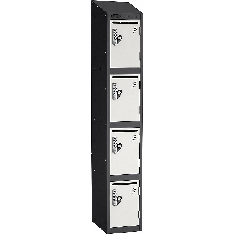 Stellar Probe Antibacterial Sloping Top Postal Lockers with Digital Combination Lock - Office Storage