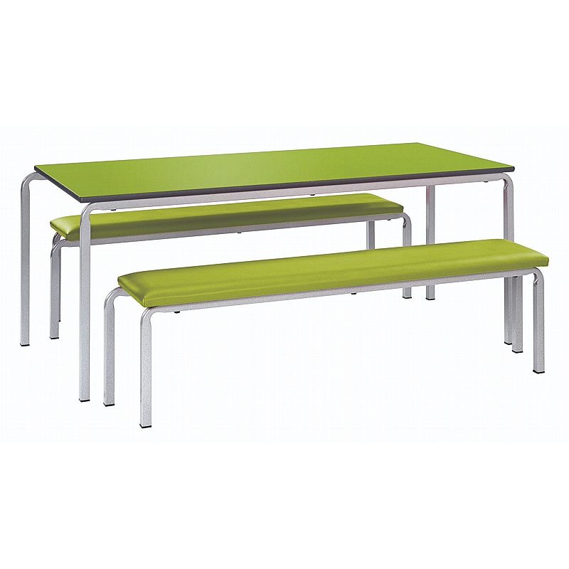 Gala Crush Bent Dining Table and Bench Set - Breakout & Canteen